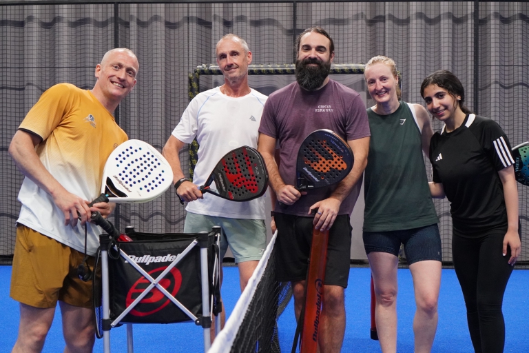Kevin Graff Padel Coach with group session in Bristol